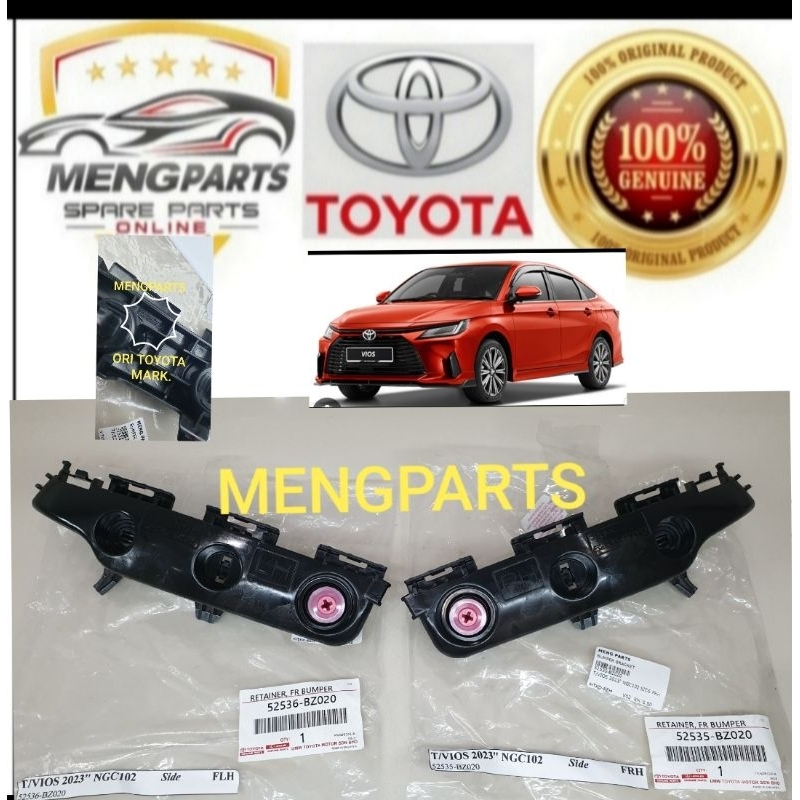 TOYOTA VIOS AC100 NGC102 ด้านหน้า BUMPER BRACKET 52535-BZ020 52536-BZ020