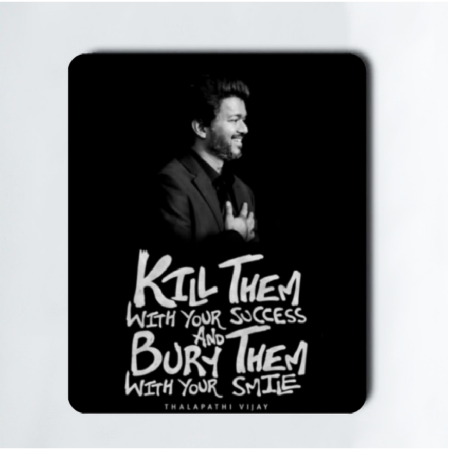 VIJAY MOUSEPAD THALAPATHY VIJAY MOTIVATIONAL QUOTES CUSTOM MOUSEPAD FAN OFFICE STATIONARY DESKTOP