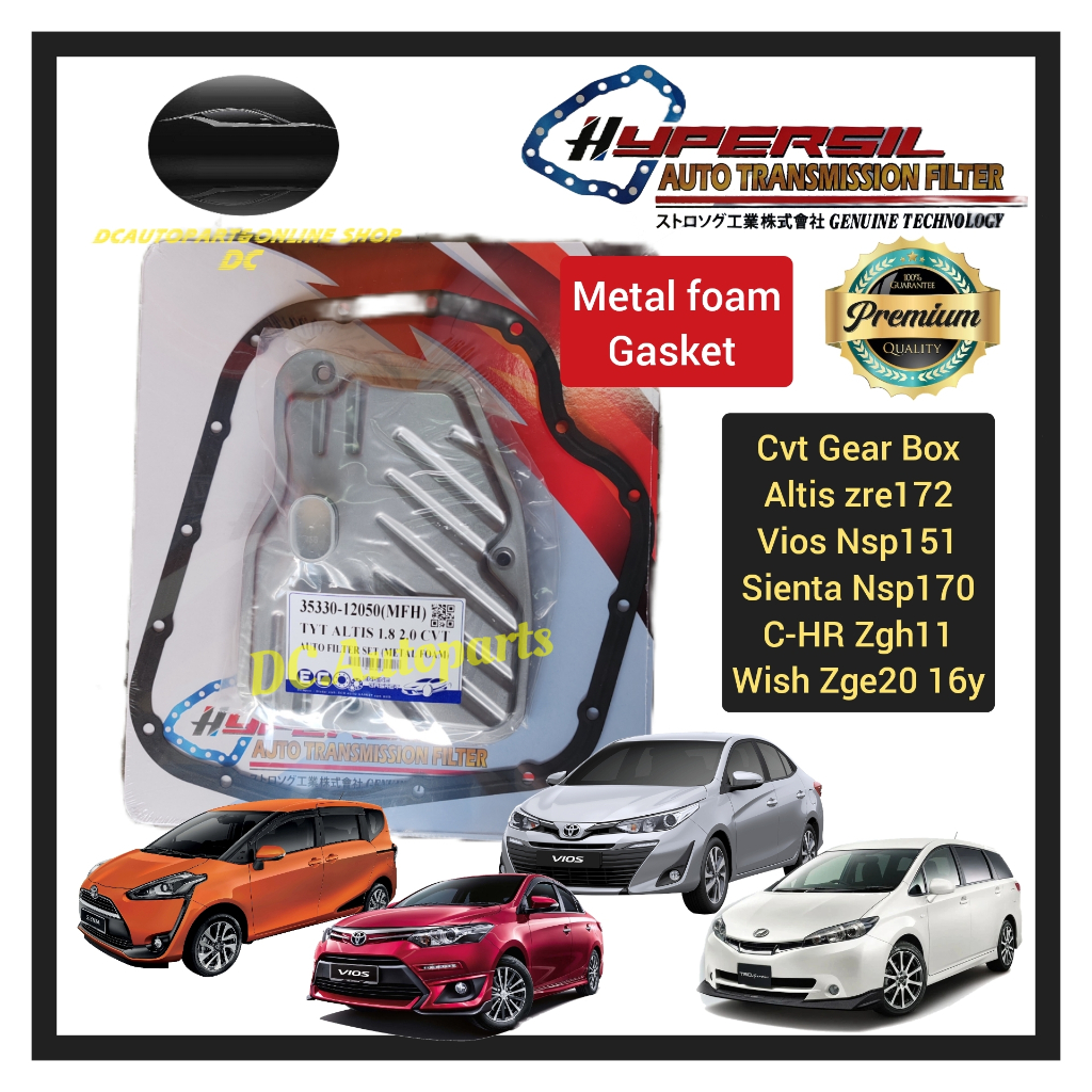 (METAL FOAM) AUTO TRANSMISSION FILTER TOYOTA ALTIS 1.8 2.0 ZRE172 VIOS NSP151 SIENTA NSP170 CHR C-HR