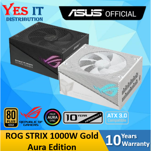 Asus ROG STRIX AURA 1000G - (สีดํา / สีขาว) / ROG Strix Aura 850G / ROG Strix 850G 80 Plus Gold Powe