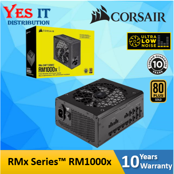 CORSAIR RMx Series RM750e / RM850e / RM1000e / RM1000X / RM1200x SHIFT ATX 3.0 80 PLUS GOLD แหล่งจ่า