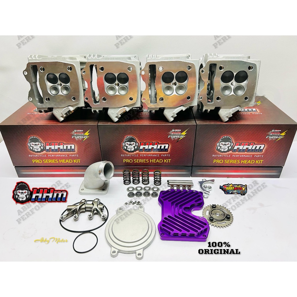 SUPER HEAD LC135 PNP WAVE125 (4VALVE) CNC PORTING HHM RACING 19/22MM 20/23MM 22/25MM 23/26MM 24/27MM