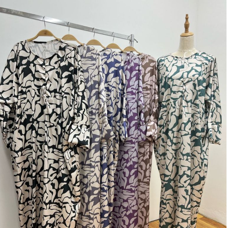 KAFTAN AGNESS / Material Silk Premium Printing matte Kaftan Dresses