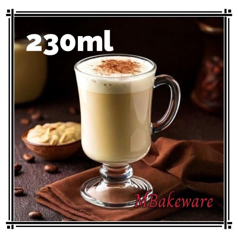 MBaakera230ml Barista Irish Coffee Cup Latte Cup Matcha Cup Flower Tea Cup