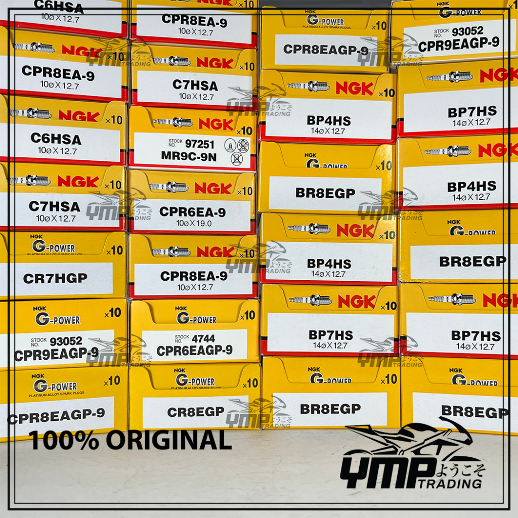 มอเตอร์ปลั๊ก NGK SPARK B8ES BP7HS BP4HS C6HSA C7HSA MR9C CPR8EA CPR9EA CR8E CR7H BR8E