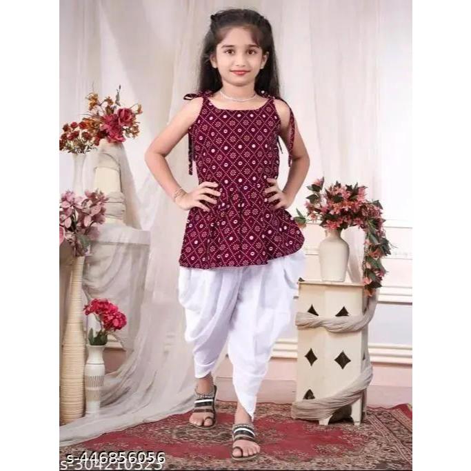 KIDSWEAR Dhoti Top & Bottom