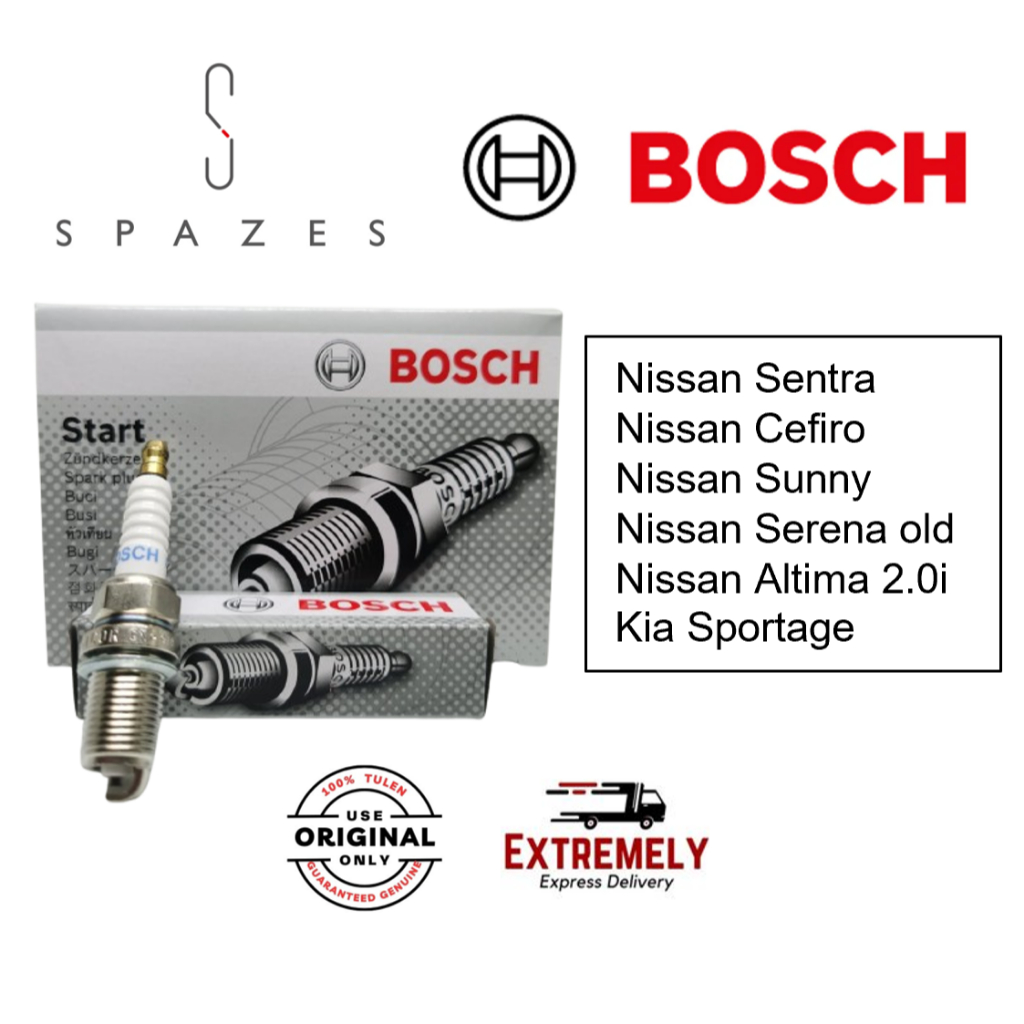 หัวเทียน Nissan Sentra หัวเทียน Nissan Cefiro หัวเทียน Nissan Sunny หัวเทียน Bosch FR8DCX+ (K6CT0R)