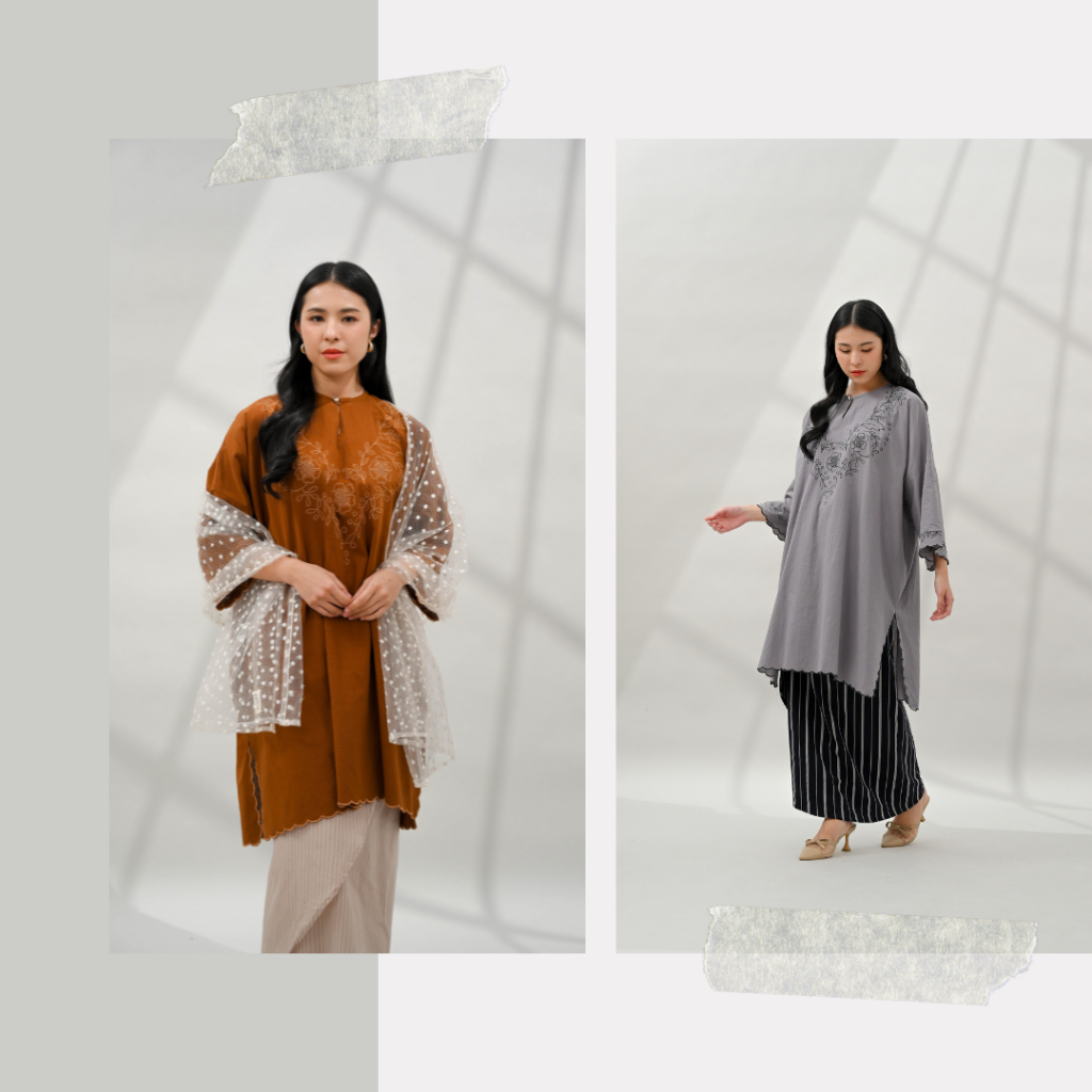 JUWITA OVERSIZE LINEN EMBROIDERY KURUNG