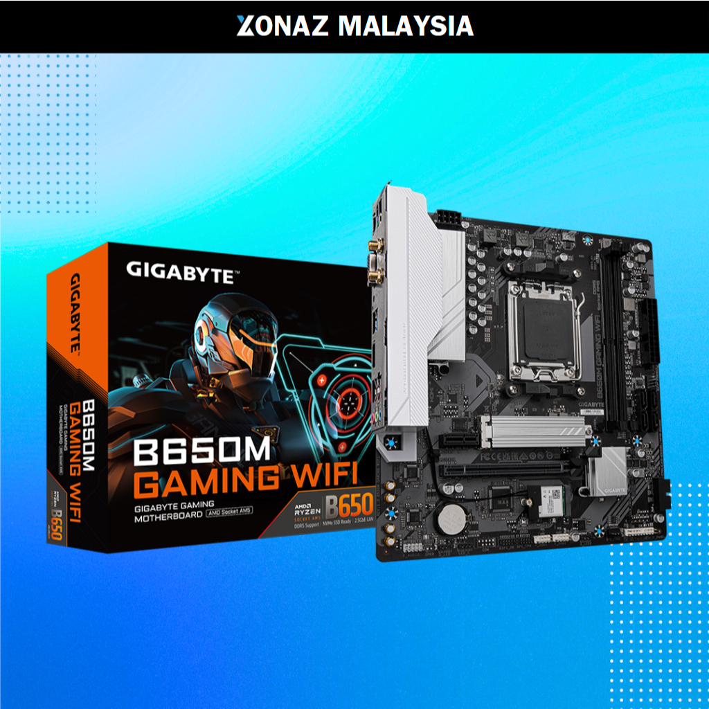 GIGABYTE B650M GAMING WIFI DDR5 AMD AM5 MATX MOTHERBOARD