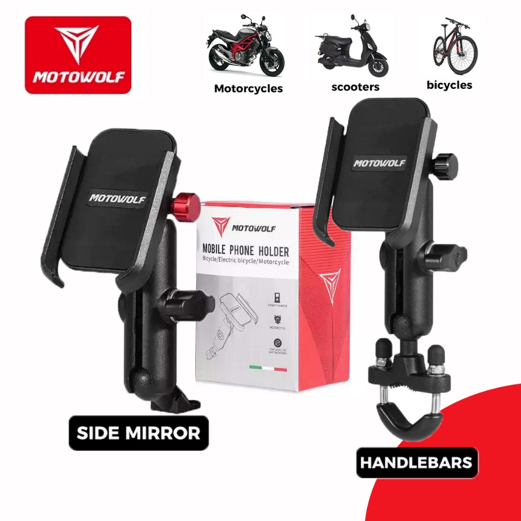 Motowolf V3 Handle Bar/Mirror Mount ที่วางโทรศัพท์มือถือ MDL2821