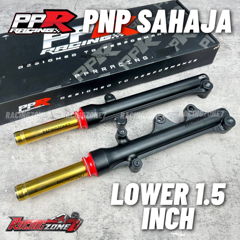 PPR RACING STD ตัดสําหรับK LOWER 1.5 INCH Y15ZR Y16 V1 V2 ABS NVX155 LC135 V1-V8 Fi/ STD FORK GOLD Y