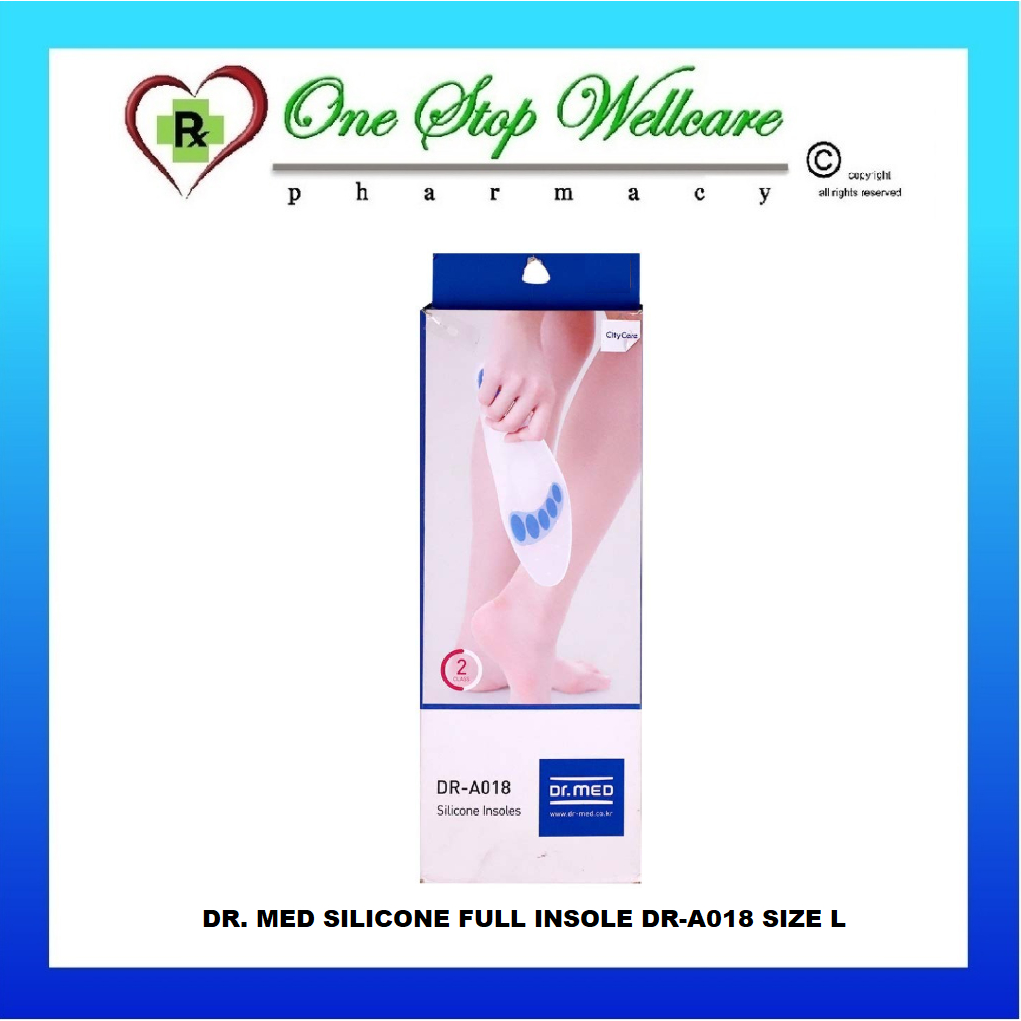 ดร. MED TAPAK SILIKON PENUH DR-A018 SAIZ L / DR. MED SILICONE FULL INSOLE DR-A018 SIZE L