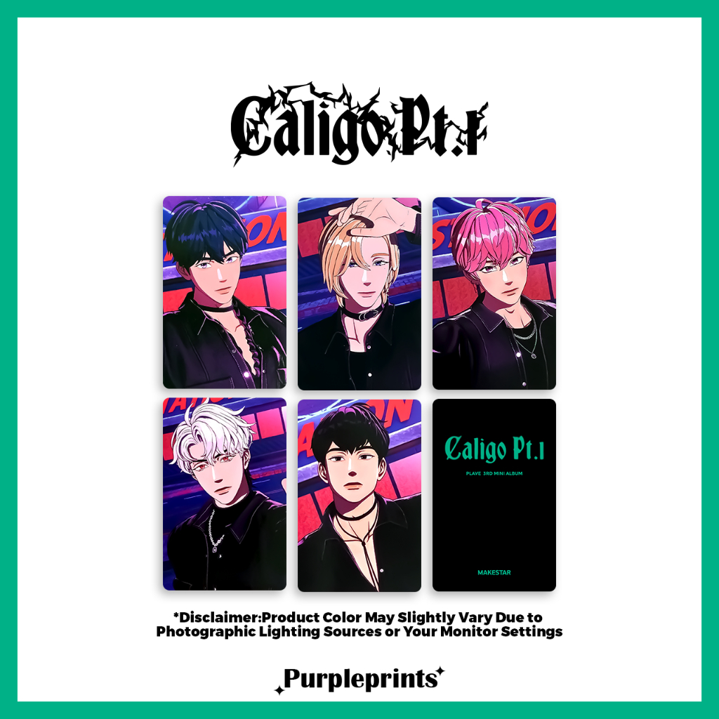 PL.AVE X Caligo Pt. 1 Poca Makestar Unofficial Fanmade Kpop Photocards