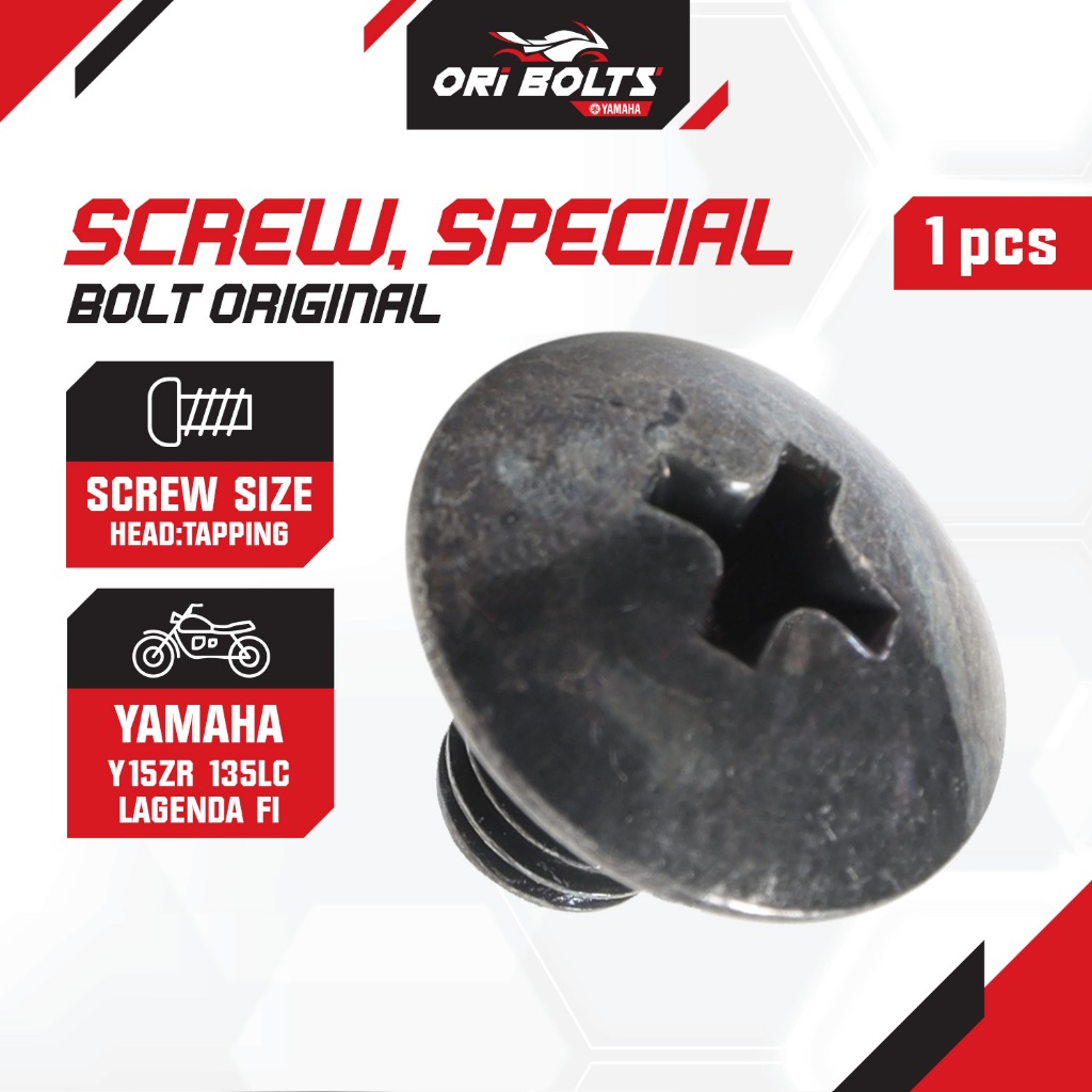1PA-H3358-00 Yamaha Y15 V1 V2 135LC V5 V6 V7 V8 สัญญาณ Belakang สกรูด้านหลังพิเศษ