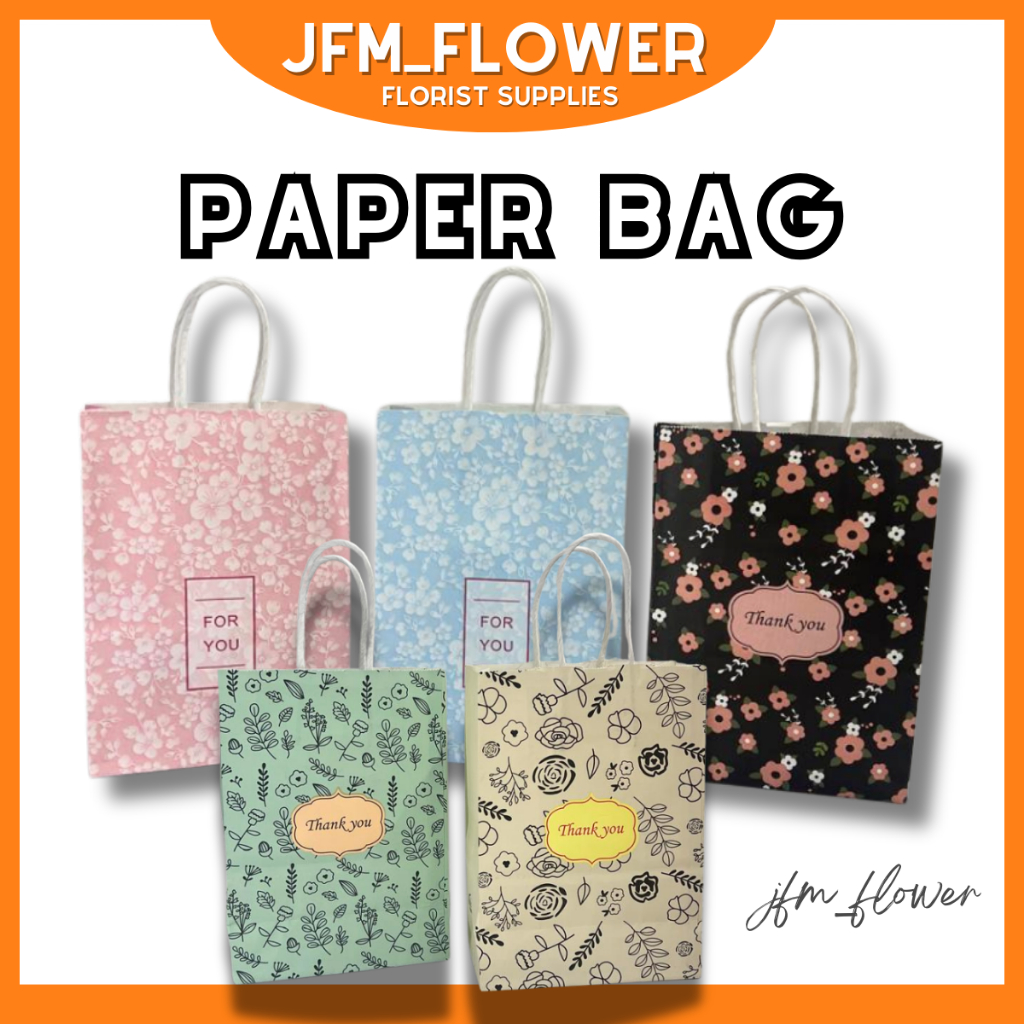 [RM6.50/PKT] **10PCS** ถุงกระดาษขอบคุณ / Doorgift Bag Wedding / Packaging Party Goodies Bag