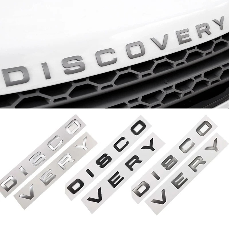 Land Rover Discovery Emblem โลโก้รถด้านหลัง Decal ป้ายสติกเกอร์ ABS สําหรับ Range Rover Land Rover