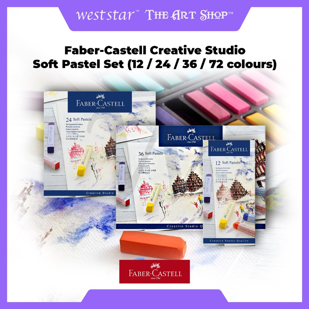 [WESTSTAR] FABER CASTELL Creative Studio Soft Pastel Set - 12 / 24 / 36 / 72 สี