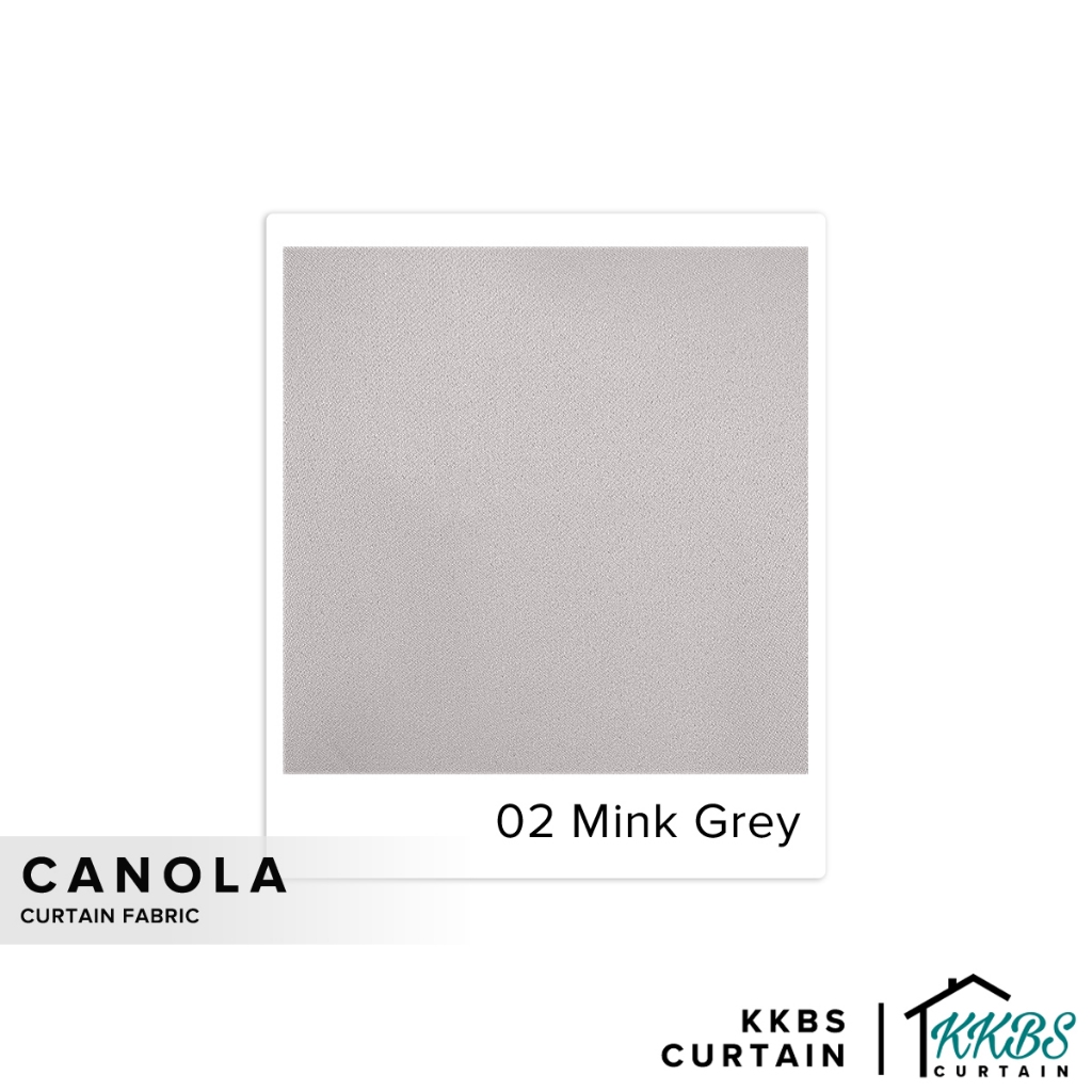 KKBS CURTAIN ผ้า Canola Curtain ตัดเมตร - Mink Grey (60")