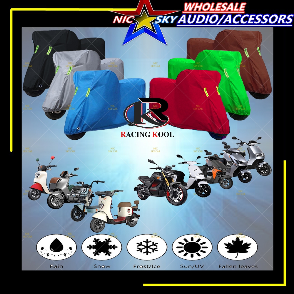 YADEA ฝาครอบรถจักรยานยนต์ป้องกันฝุ่นกันน้ําป้องกันแสงแดด YADEA A7 C1S NINGDING DS6 E8S GT20 GT30 K6 