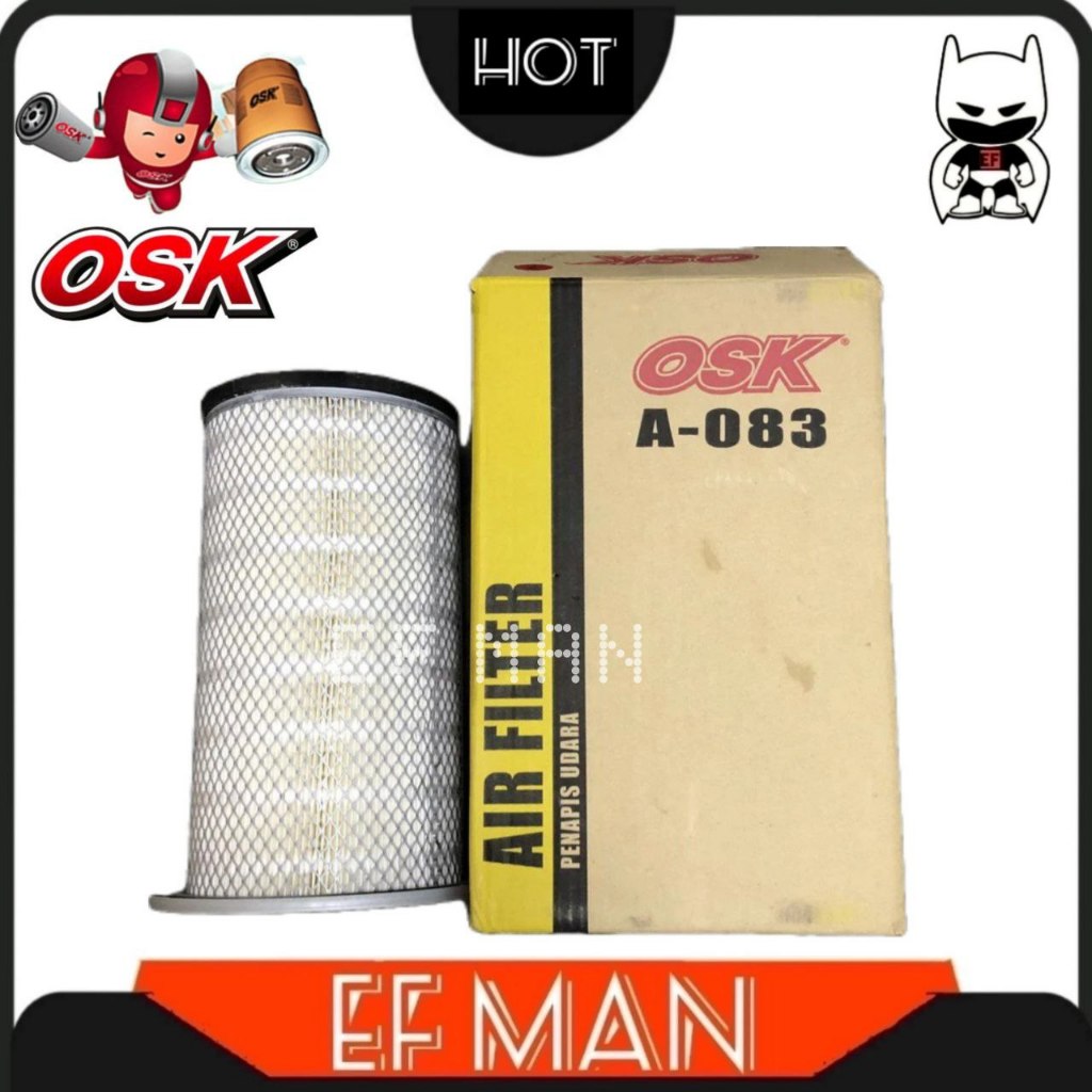 OSK A-083 กรองอากาศ EX200 -1UH083 SK07N2,UH07-7 SH150 EXCAVATOR 4129907 A-5627K PENAPIS UDARA A 083 