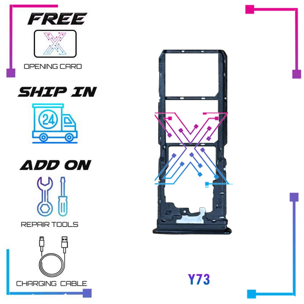 ที่วางถาดซิมสําหรับ Vivo Y73