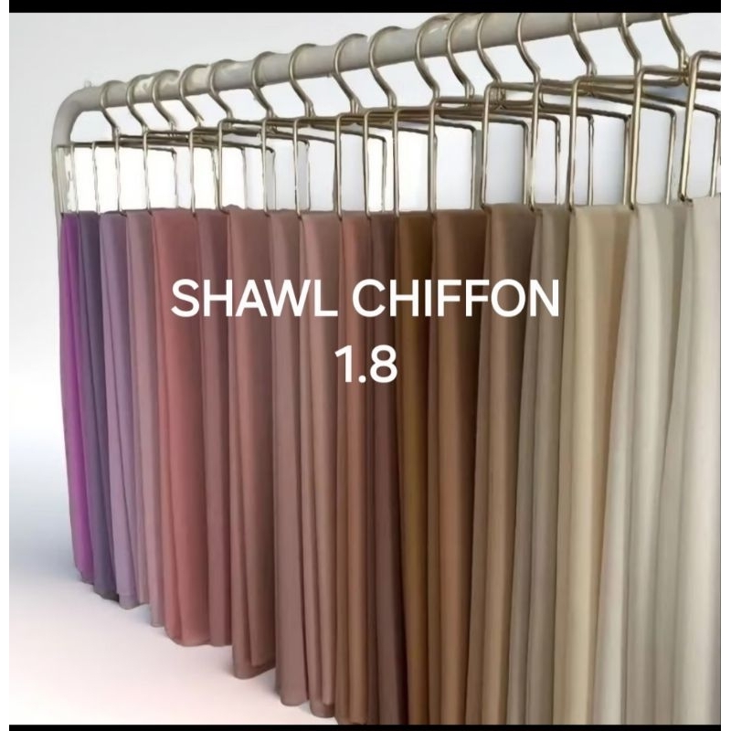 ผ้าคลุมไหล่ Heavy Chiffon Premium (ซื้อ 5 ฟรี 1 TUDUNG APA APA DESIGN) SHAWL HEAVY CHIFFON SHAWL FLO