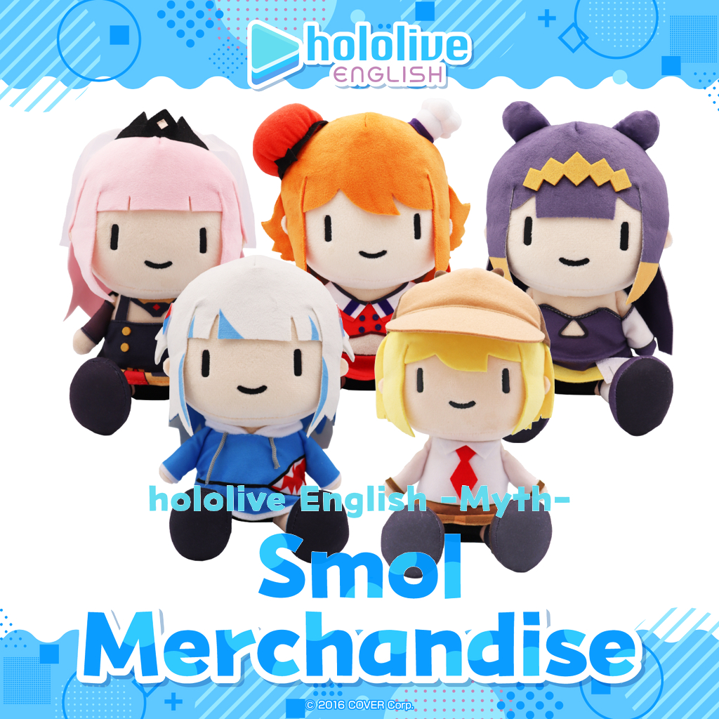 Hololive English -Myth- Smol Plushie Gura Ame Calli Kiara Ina