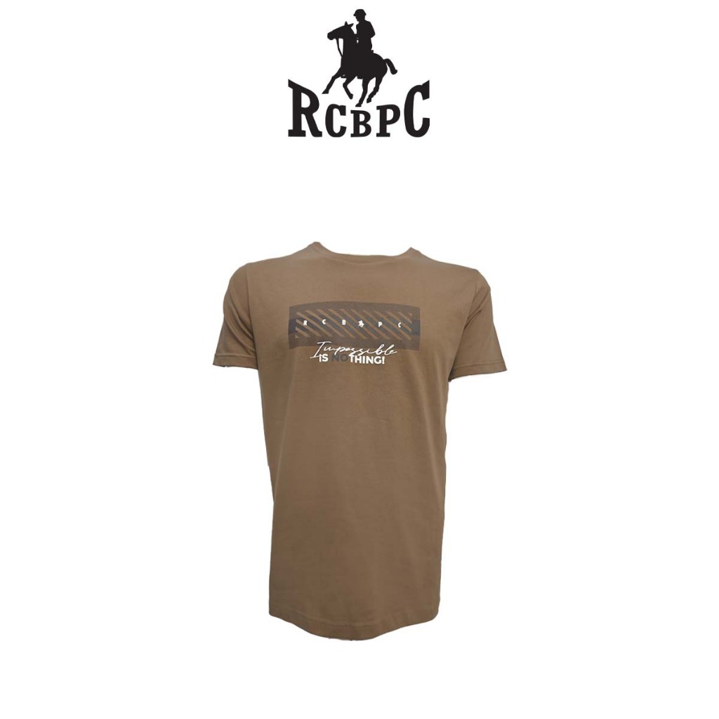 RCBPC เสื้อยืดคอกลมผู้ชาย PMRN50324 – ช็อกโกแลต