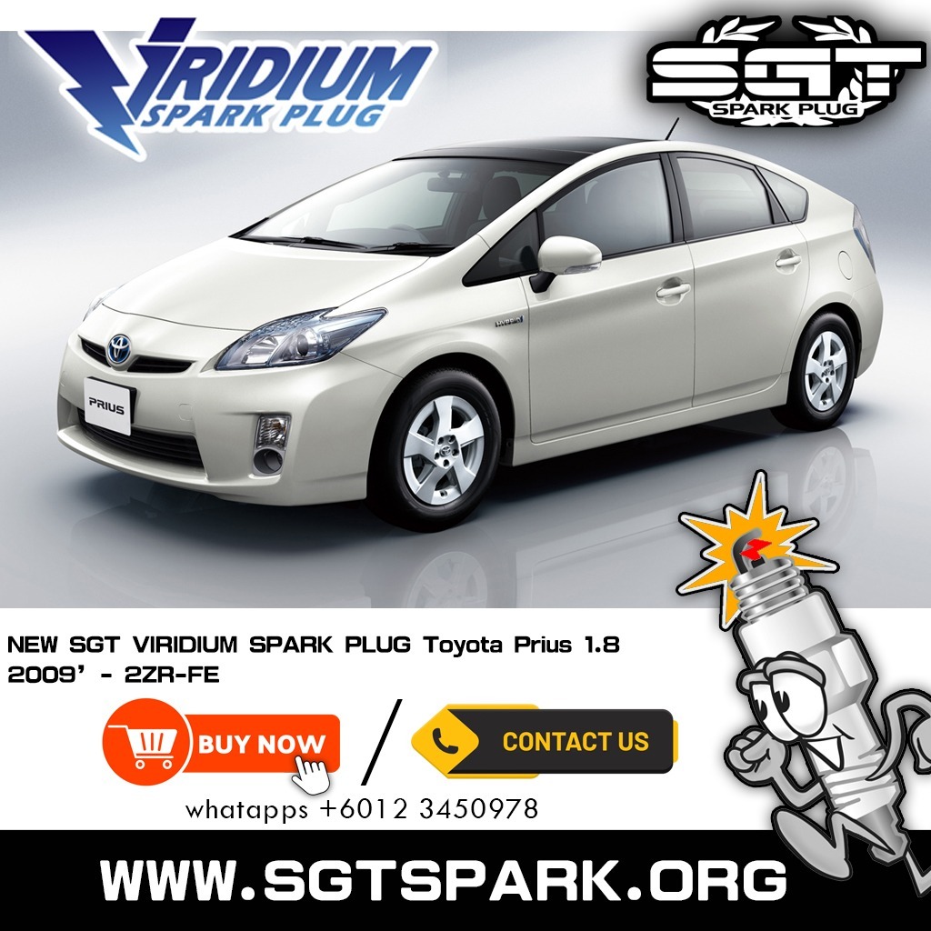 SGT Vidium Toyota Prius 1.8 2ZR-FE 2009 - LKAR7CIR หัวเทียน 4 ชิ้น