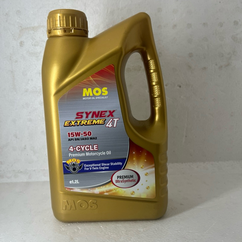 MOS SYNEX EXTREME 4T SAE 15W-50 1.2LITER PREMIUM ULTRA SYNTHETIC SAE 15W-50