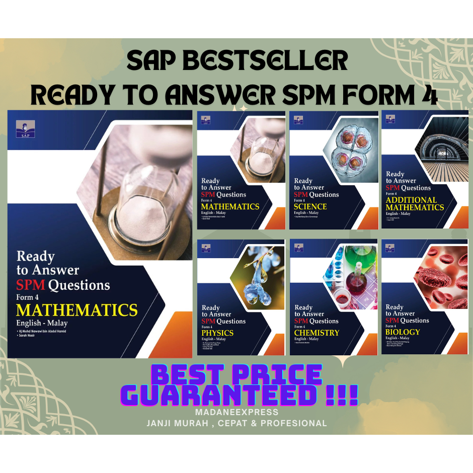 [XPRESS] SAP BESTSELLER : TO ANSWER SPM QUESTIONS FORM 4 & 5