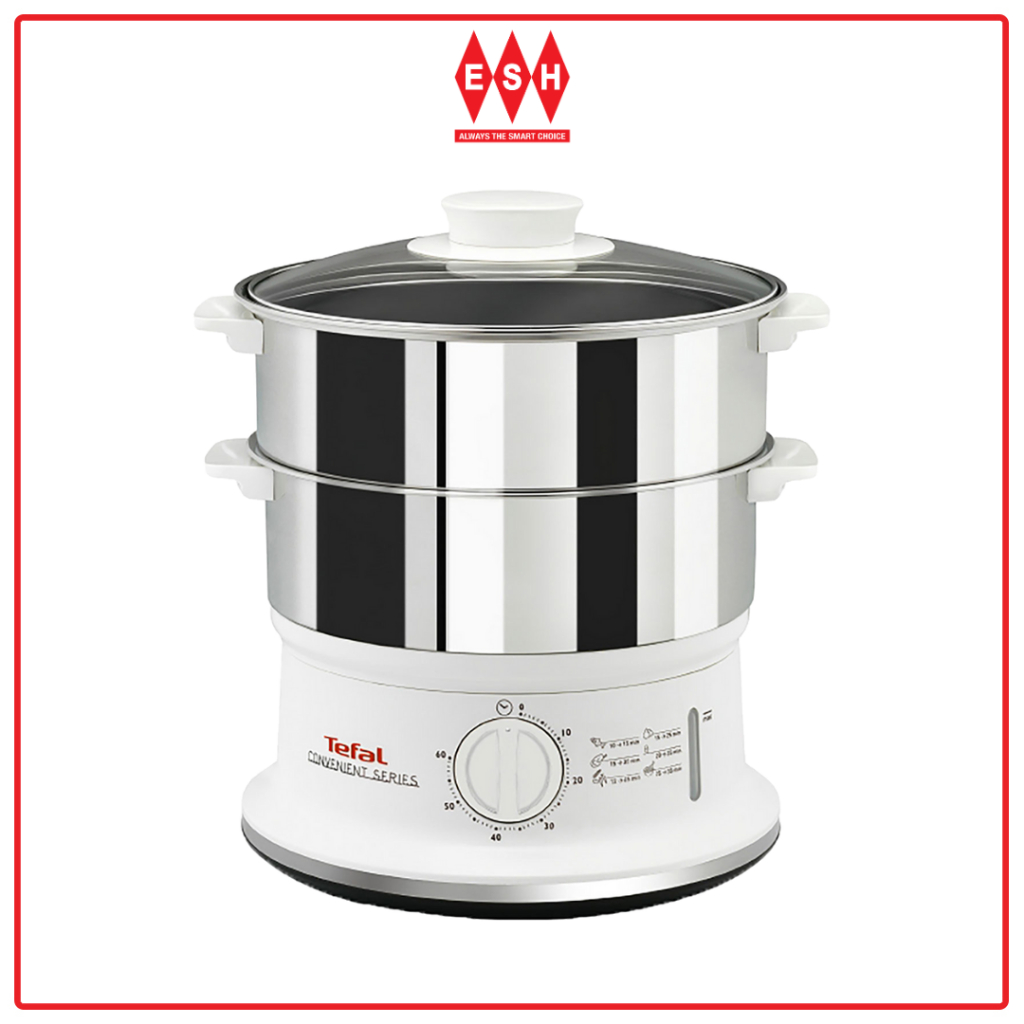 Tefal VC1451 6.0L หม้อนึ่งอาหาร 2 ชามสแตนเลสสะดวก ESH