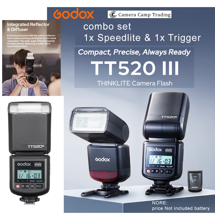แฟลชกล้อง Godox TT520III THINKLITE