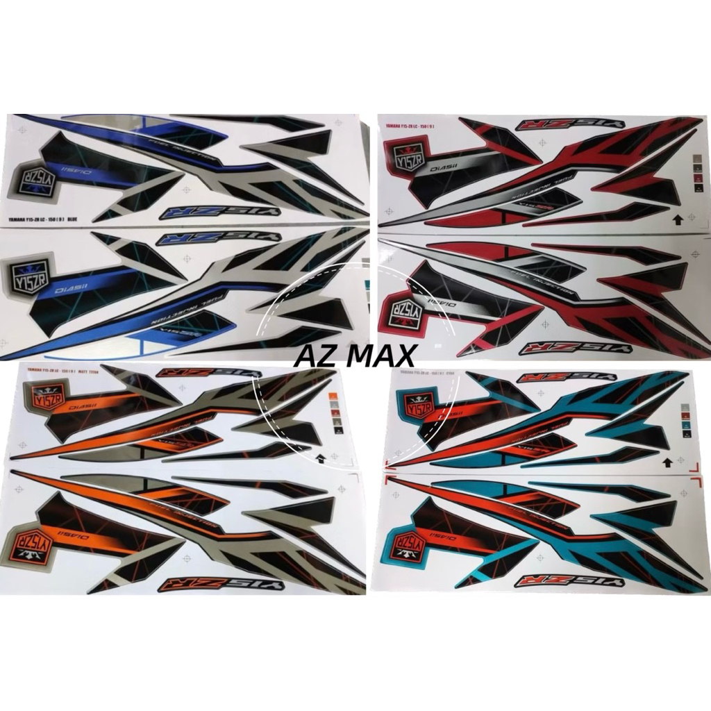 Y15 Y15ZR LC150 FUEL INJECTION BODY COVER STICKER STRIPE (9) YAMAHA