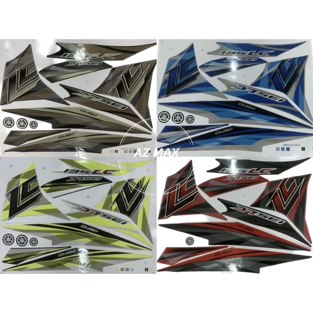 LC135 V2 V3 V4 V5 V6 V7 YAMAHA BODY COVER ชุดสติ๊กเกอร์ STRIPE (16)