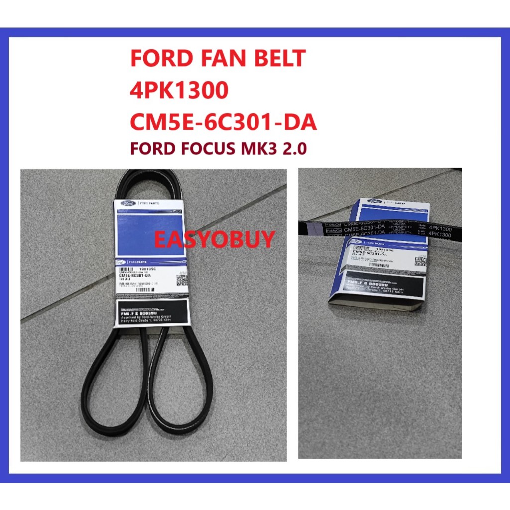 FORD FAN BELT 4PK1300 CM5E-6C301-DA FORD FOCUS MK3 2.0