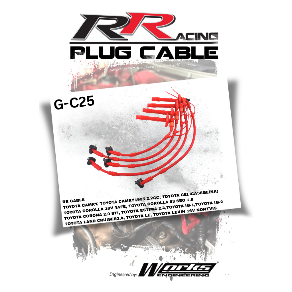 สาย RR - (G-C25) A102-3 สําหรับการใช้งาน Toyota 1.6L / 2.0L / 2.2L / 2.4L