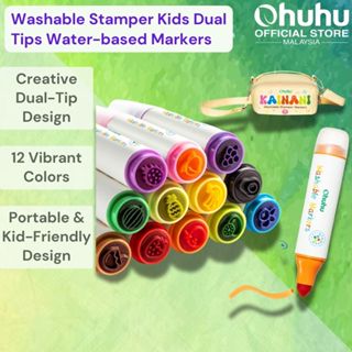 2025 ใหม่! Ohu Kainani Series 12 สี Dual Tip Water-Based Sta…