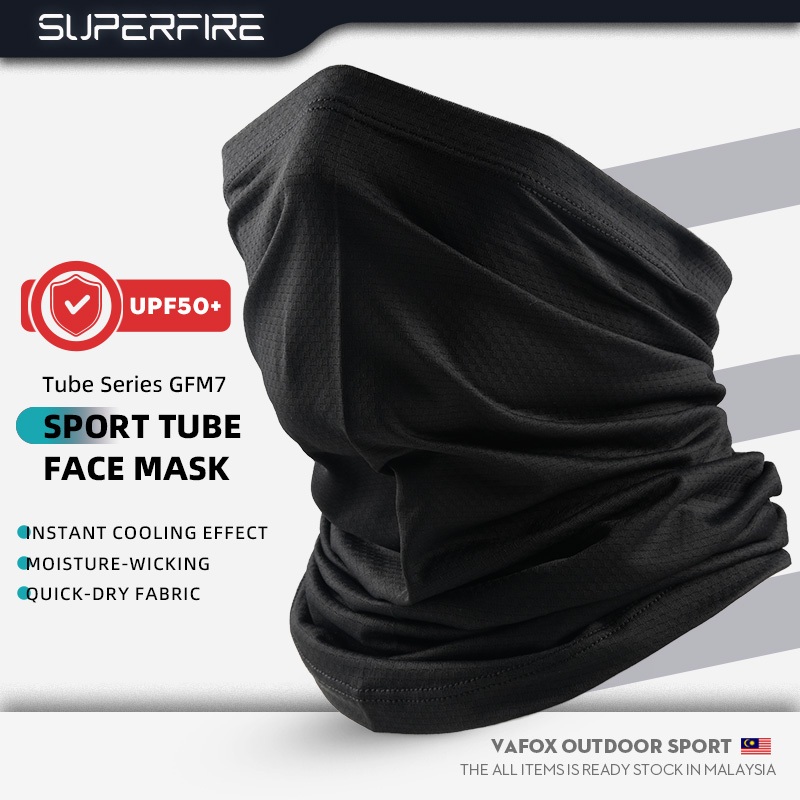 SUPERFIRE GFM5 Bandana UPF 50+ คอสนับแข้งป้องกันฝุ่น UV Turban Face Mask Balaclava รถจักรยานยนต์/กีฬ