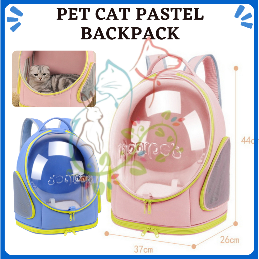 Beg Kucing Pastel / Cat Pastel Backpack / กระเป๋าแมวเดินทางกลางแจ้ง