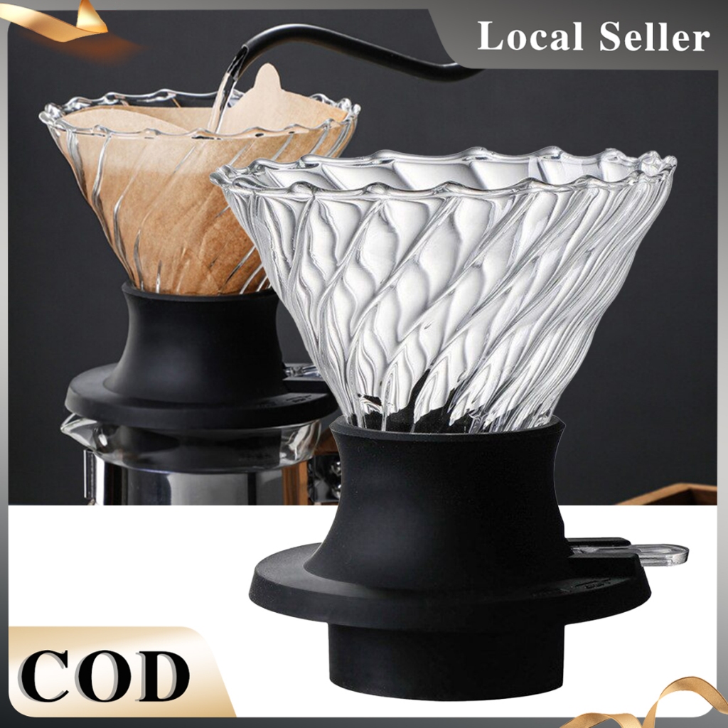 แก้ว Immersion Coffee Dripper กรวยกรองมือหมุน Immersion Brewer