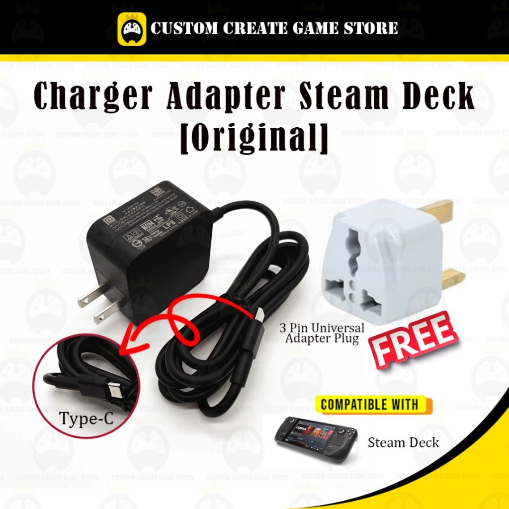 Valve Steam Deck Charger Steam LCD Steam OLED Ac Charger Adapter