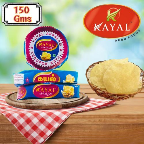 KAYAL APPALAM (150 GMS * 10 PCS) / KEROPOK KAYAL (150 GMS * 10 PCS) / அப்பளம் 150GMS * 10 PCS
