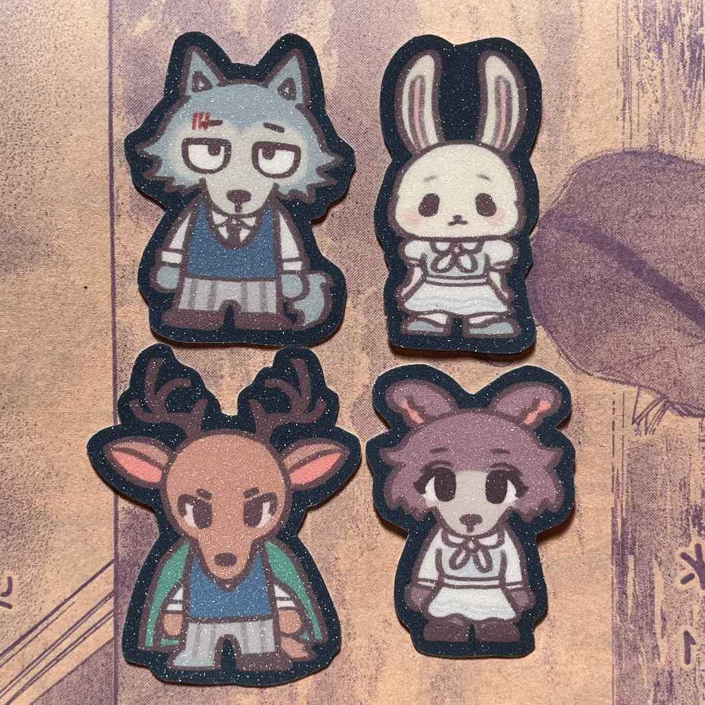 ชุดสติ๊กเกอร์ beastars (leoshi/haru/louis/juno)