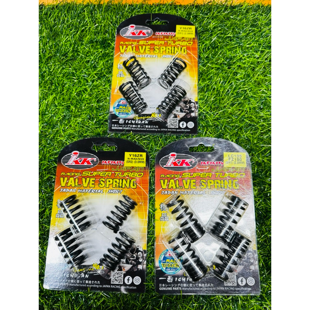 IKK RACING SUPER TURBO วาล์ว SPRING (4 ชิ้น) NMAX / NVX / Y16 / LC135 / FZ150 (SR1/SR2)2.8MM/2.9MM/3