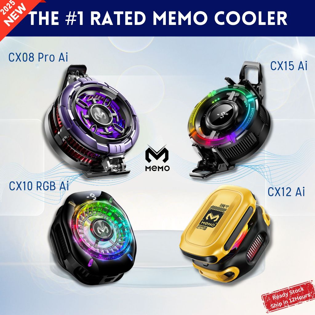 Memo 2025 Best Rated Phone Cooler CX08 CX10 CX12 CX15
