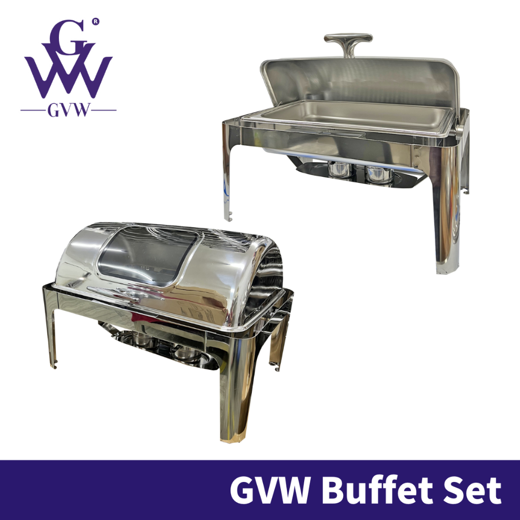 GVW Bekas Makan Bekas Kuih Raya Tray Makan Bertutp Tray Buffet Set Buffet Warmer Buffet Stand