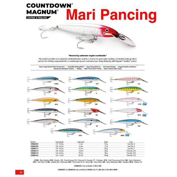 RAPALA LURE CDMAG14 COUNTDOWN MAGNUM