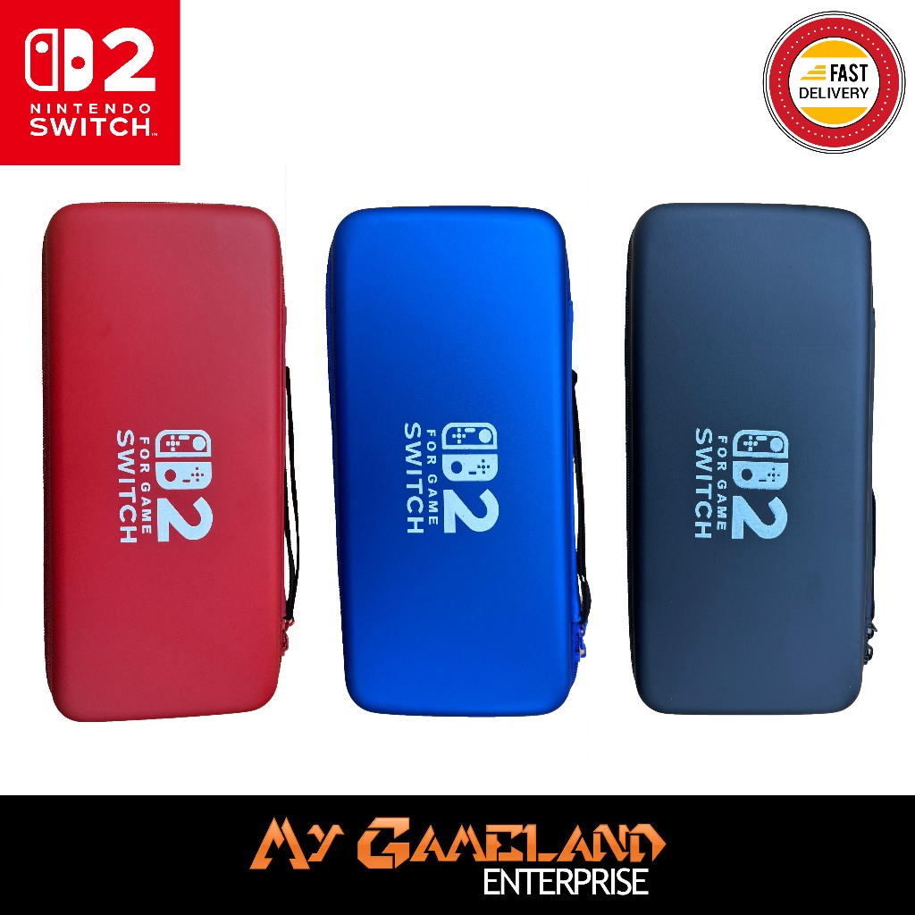 กระเป๋าจัดเก็บ Nintendo Switch 2 NSW2 (NSW-086D)(น้ําเงิน/แดง/ดํา)(ใหม่เอี่ยม)