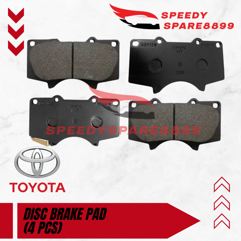 ผ้าดิสเบรคหน้าสําหรับ Toyota Hilux Revo GUN125 GUN126 / Fortuner 2.4 2016-2018 (04465-0K360 / 04465-